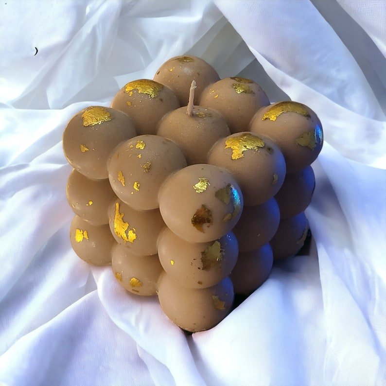 Bubble Kerze Bubble Cube Candle Gastgeschenk Vegan Hochzeitsgeschenk Blasenwürfel Dekoration